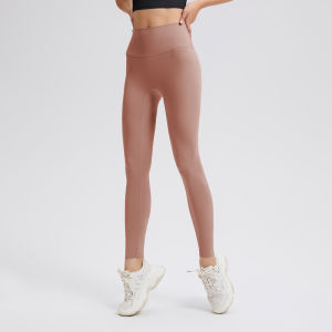 High-Waist Fitness Yoga Pants Womens Professional Pilates Tightening Butt Lycra Material Breathable Stretchy Spring 2024