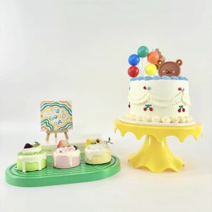 one piece Cake Stand and Cupcake Stands Holder Fruits Dessert Display Plate for Baby Shower Wedding Birthday Party Celebration