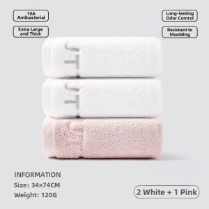 Antibacterial 10A-Grade Pure Cotton Towel Thick Lint-Free For Face and Body
