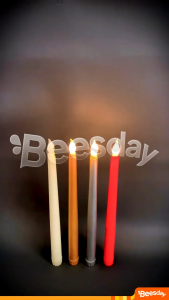 Lampu Lilin Elektrik Panjang 275cm | Lilin Dekorasi Warna-Warni | Lilin Baterai AAA Plastik