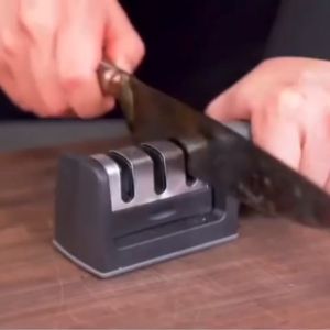 TLE 4-Stages & 3-Stages Knife Sharpener Alat Pengasah Pisau Kitchen Easy Polish Knife Stone 金刚石磨刀器四合一多功能磨刀神器