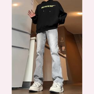Slim Elastic Flared Straight American Street Style Jeans for Men Spring and Autumn