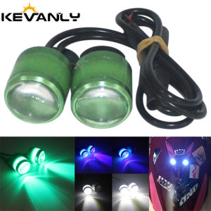 KEVANLY | 2pcs Motorcycle Eagle Eye Strobe DRL Running Light 5630 3SMD Led Flash Signal Lamp License Plate Light For UTV ATV Accessories