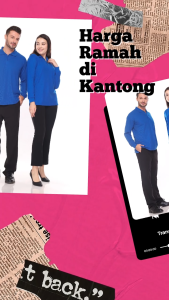 Kaos Polo Shirt Lengan Panjang Esperanza - TPJ Biru Benhur