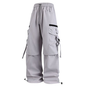 กางเกงกีฬาผู้ชายทรงหลวมใส่สบายระบายอากาศได้ดีสีพื้นกางเกงกีฬาวิ่งออกกำลังกายสเก็ตบอร์ดกางเกงกีฬาลำลองฤดูใบไม้ผลิฤดูใบไม้ร่วง