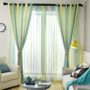 Nordic Ins Style Gradient Color Simple Modern Curtains