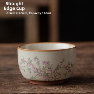 Michishouge Ruyao Style Tea Cup Big Size Personal Use Crackle Design