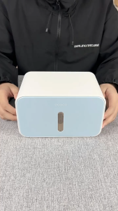 【1-3 Days Delivered】Bathroom Wall-Mounted Toilet Paper Holder No-Punching Required Tissue Box Waterproof Storage Shelf for Roll Paper Toilet Paper Holder With Cover / Bathroom Toilet Roll Holder With Handphone Organizer Rack