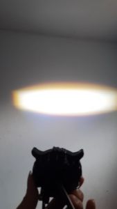 Lampu Tembak Laser LED D2 Owl 2 Warna Putih Kuning Universal