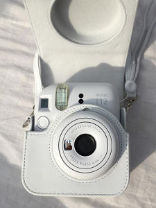 Fuji Mini12 Protective Case Instant Camera Bag Crossbody Storage Accessory Shell Bag Retro Cute Design One-stop Solution