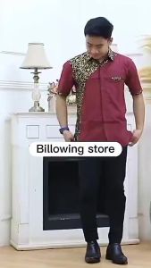 Batik arka/batik pria lengan pende/baju batik laki laki/kemeja pria/baju batik pria terbaru 2024