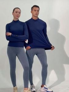 2024 NEW Áo hoodie Áo nỉ Áo khoác thể thao nam dài tay cổ lọ khóa kéo quần áo tập yoga thể dục