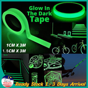 3M Self-adhesive Luminous Tape / Sticker Tape Adhesive Tape / Night Vision Glow In Dark Safety Warning DIY Wall Sticker / Stage Home Decoration Tapes / Safety Light / Fluorescent Reflective Adhesive Tape