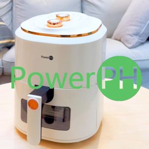 POWERPH Air Fryer 7.5L White Household Multi-functional Oil Free Non-Stick White Airfryer With Free Liner