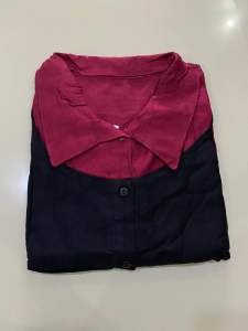 Gamis Sorona Rompi Kombinasi Sabuk pita Twill premium