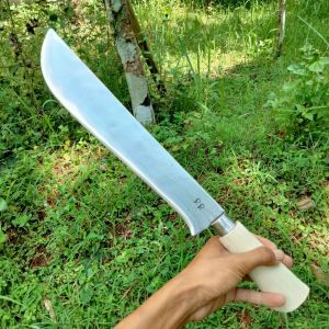 GOLOK TEBAS KAYURANTINGPEMOTONG DAGING BAJA PER ASLI MADURA TEMBUS GAGANG