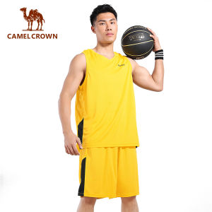 Camel Crown ชุดบาสเกตบอลผู้ชาย เสื้อกั๊ก+กางเกงแขนสั้น