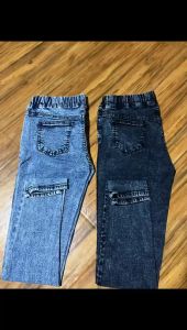 Celana Legging Jeans Wanita Jumbo Snow Pinggang Full Karet Bigsize Jumbo