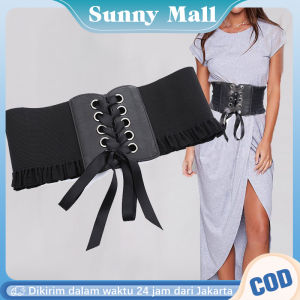 Sabuk Korset Wanita Faux Leather: Ikat Pinggang Wanita Desain Fashion