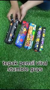 Kotak Pensil Anti Air Game Online Stumble Guys / Tas Pensil / Tempat Stationery Organizer