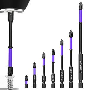 ชุดดอกไขควงแม่เหล็กแรงสูง 6 ชิ้น ทนแรงกระแทก ไม่ลื่น ทนทาน ขนาด 25/50/65/70/90/150 มม.