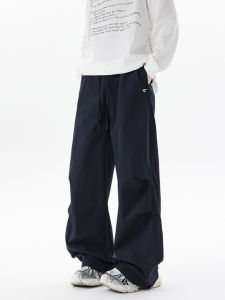 American Style Casual Folded Army Pants Mens Autumn Trendy Large Size Loose Straight Leg Workwear Trousers Youth Active Style