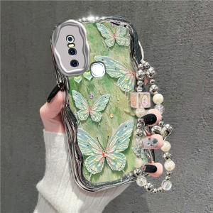 เคสโทรศัพท์ซิลิโคนแบบครอบเต็มสำหรับ Vivo S1pro V1831A สายรัดข้อมือ 1832T ป้องกันการตกหล่น ดีไซน์น่ารักสำหรับผู้หญิง ชาร์จไฟแบบไร้สาย