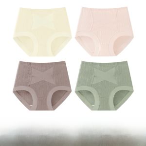 MiiOW | Quần lót tam giác cotton nguyên chất kháng khuẩn cho nữ quần lót cotton nguyên chất cạp cao quần lót kháng khuẩn cho phụ nữ