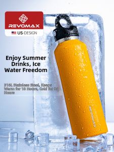 Revomax | One-hand Lid Stainless Steel Insulated Bottle