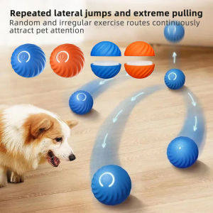 JBMBHC Smart Interactive Dog Toy Ball LED Light Bouncing Ball Active Rolling Ball for Small Medium Dogs Cats Pet Toys USB Rechargeable