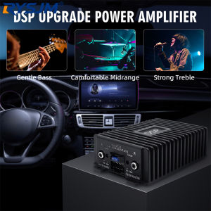 RYSJM | 4CH DSP Car Power Amplifier Equalizer Stereo Treble Bass Audio Enhancement Subwoofer Processor 4 Channel For Android Radio
