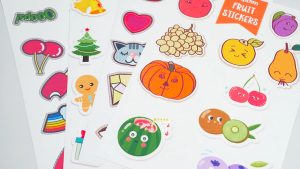 A4 Size Matte Sticker Paper Glossy Sticker for Printing 100 Sheets Waterproof Labels Pre-cut