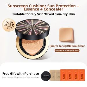 Lucenbase | Sun Protection Concealing Lasting Non-Removable Oil-Control Moisturizing Whitening BB Cushion Foundation