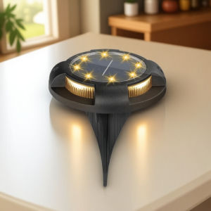Outdoor Solar Underground Lights 12LED Side Glow Ground Plug Lawn Deck Garden Yard Lighting
