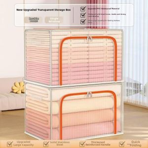 Clear Large Capacity Closet Storage Box