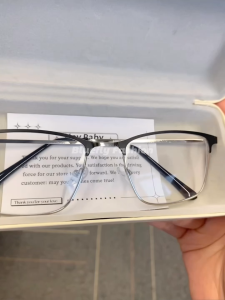 【Stok Lokal】Ultra Light Full Frame Glasses For Women Men  Anti-blue Light Eyeglasses