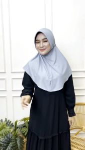 Jilbab Instan Serut Spandex & Bergo Serut Jokowi Adiba
