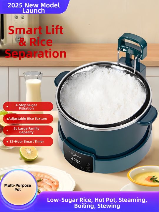 Automatic Low Sugar Electric Rice Cooker Intelligent Rising Rice Soup ...