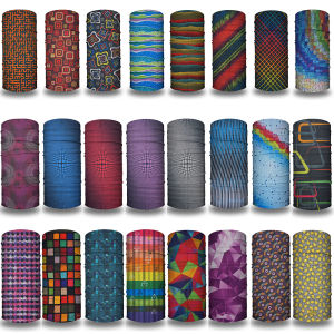 Geometric Plaid Face Bandanas Motocycling Neck Gaiter Men Cycling Helmet Liner Snood Windproof Scarf for Women  Balaclava