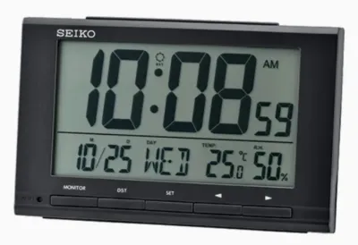Seiko QHL090L QHL090k QHL090w Digital light Snooze Alarm Clock Desk Table Clock