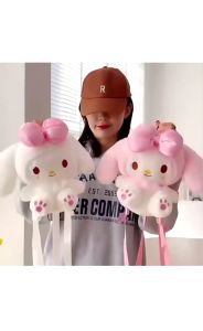 Tas Ransel Melody Tas Boneka Kuromi Cinnamoroll Bahan Lembut Tas Hello Kitty