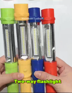 2-way Side-light LED Magnetic Flashlight Outdoor Camping Lighting Stick Household Emergency Lighting Stick Flashlight
