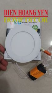Đèn Led Âm Trần 6w siêu mỏng KHOÉT LỖ 100mm dễ lắp đặt