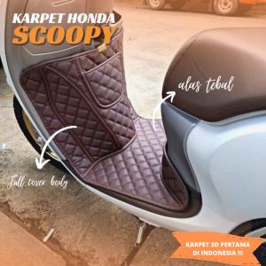 COD Karpet Kulit Premium 3D Honda Scoopy 2013-2023 -Anti sobek -Anti debu -Anti licin -Anti bau -Mudah dibersihkan -Ramah lingkungan GRATIS PAKING BUBLE WRAB