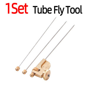 Bimoo 1Set Brass and Stainless Steel Tube Fly Tool For Tying Tube Flies Streamers Tube Fly Tying Tool Fly Fishing Tackle