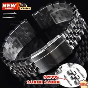 Dây Đeo Đồng Hồ Bằng Thép Không Gỉ 20mm 22mm Dây Đeo Cổ Tay Đa Năng Dành Cho Doanh Nhân Rolex Seiko Tudor - Dây Đeo Có Đầu Phẳng Tháo Nhanh Năm Dây Đeo Hạt