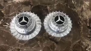Logo chụp mâm ốp lazang bánh xe ô tô Maybach BC-011 - Chất liệu Hợp kim nhôm cao cấp