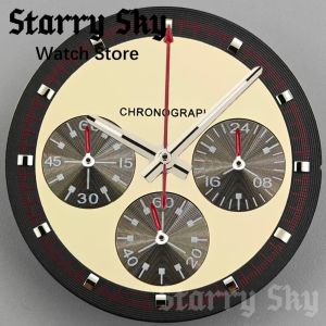 Starry Sky 30mm High Quality Watch Dial 6-pins Watch Hands With Green Luminous Suitable For VK63 Quartz Movement Watch Accessory