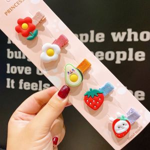 SÉT 5 CHIẾC KẸP TÓC BỌC VẢI ÊM MỀM CHO TRẺ NHỎ SIÊU ĐÁNG YÊU-JADO SHOP