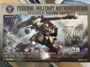 Hot Toys | In Stock SHEIK MAINLAND MODEL: AGF-116 HOMER  Assembly Movable Model Toys Mecha FEDERATION MILITARY AUTHORIZATION